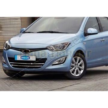 Окантовка противотуманных фар 2 части Omsa_Line для Hyundai i20 2014-2019