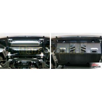 Защита радиатора АвтоБРОНЯ сталь 2 мм Mitsubishi L200, V - 2.4d; 2,4d H.P.; выводим 2015-2019