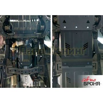 Защита КПП Автоброня для 2,4D и 3,0 сталь 2 мм для Mitsubishi L200/Pajero Sport/Fiat Fullback 2015-2019