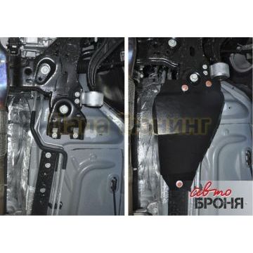 Защита трубок кондиционера Автоброня для 3,5 сталь 2 мм для Ford Explorer 2011-2015