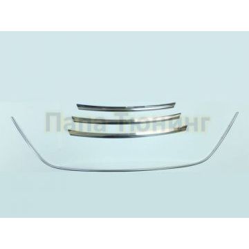 Накладки и окантовка на решетку воздухозаборника 4 части Omsa_Line для Hyundai i30 2012-2017