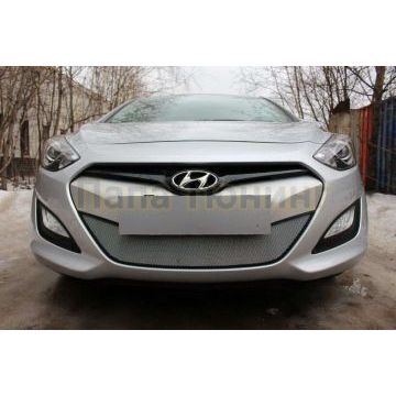 Защита радиатора хром РусСталь для Hyundai i30 2012-2017