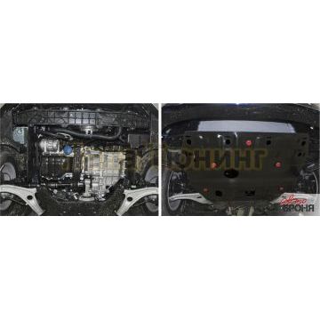 Защита картера + КПП сталь АвтоБроня для Hyundai i40, V - 2.0 2012-2015/Hyundai i40, V - 2.0 2015-