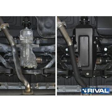 Защита редуктора Rival для 2,4 сталь 2 мм для Geely Atlas 2018-2019