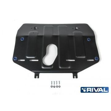 Защита картера и КПП Rival для 2,0 и 2,4 сталь 2 мм для Geely Atlas 2018-2019