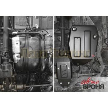 Защита топливного бака сталь АвтоБроня для Haval H6, V - 1.5T; АКПП/МКПП; привод-все; V - 2.0TD; МКПП; полный привод 2014-2016/Haval H6, V - 1.5T; АКПП/МКПП; привод-все; V - 2.0TD; МКПП; полный привод 2016-