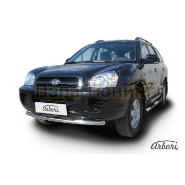 Защита переднего бампера 57 мм Slitkoff для Hyundai Santa Fe Classic 2000-2012 Защита переднего бампера 57 мм Slitkoff для Hyundai Santa Fe Classic 2000-2012