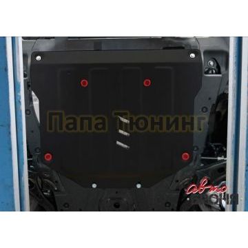 Защита картера и КПП Автоброня для 2,0 и 2,4 сталь 2 мм для Honda CR-V 2017-2019