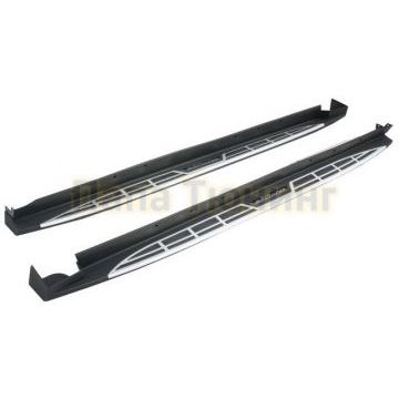 Пороги алюминевые Mobis-style OEM Tuning для Hyundai Grand Santa Fe 2014-