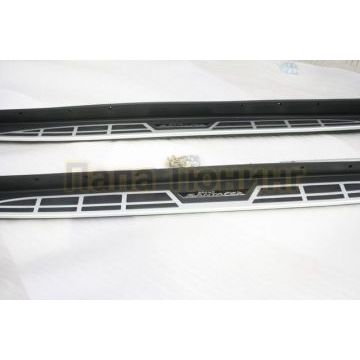 Пороги алюминевые Mobis-style OEM Tuning для Hyundai Grand Santa Fe 2014-