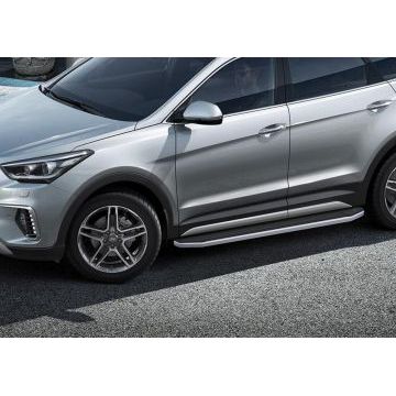 Пороги алюминиевые Rival Premium для Hyundai Grand Santa Fe 2012-2017