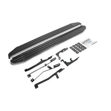 Пороги алюминиевые Rival Premium для Hyundai Grand Santa Fe 2012-2017