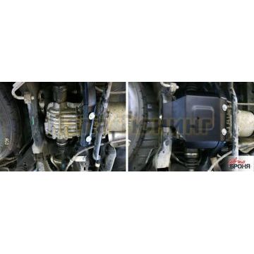 Защита редуктора сталь 2 мм АвтоБРОНЯ для Infiniti QX60, V - 3.5 2016-/Nissan Pathfinder, V - 3.5 2014-2017/Nissan Murano, V - 3.5 2016-