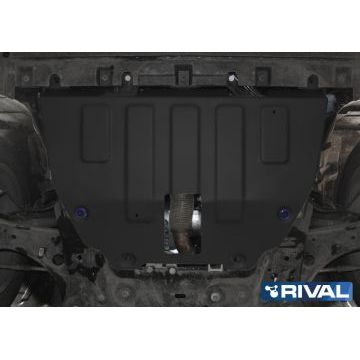 Защита картера Rival для 1,4T сталь 2 мм на 4х4 для Jeep Renegade 2015-