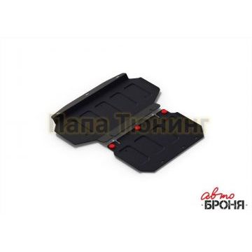 Защита картера и радиатора Автоброня сталь 2 мм из 2-х частей для Kia Mohave 2016-