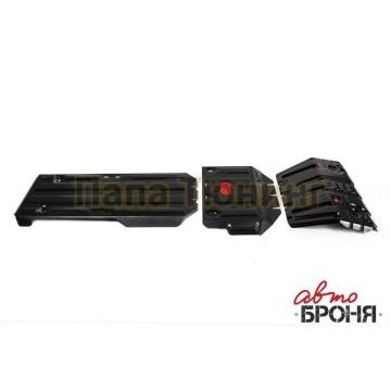 Комплект защит радиатор + картер + КПП + РК сталь АвтоБроня для Lexus GX 460, V - 4.6 2013-/Lexus GX 460, V - 4.6 2009-2013/Toyota Land Cruiser 150 Prado, V - 2.7; 3.0d; 4.0; 2.8d 2013-2017/Toyota Land Cruiser 150 Prado, V - 2.7; 2.8d; 4.0 2017-/Toyota Land Cruiser 150 Prado, V - 2.7; 3.0d; 4.0; 2.8d 2009-2013