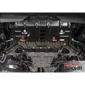 Комплект защит радиатор + картер + КПП + РК сталь АвтоБроня для Lexus GX 460, V - 4.6 2013-/Lexus GX 460, V - 4.6 2009-2013/Toyota Land Cruiser 150 Prado, V - 2.7; 3.0d; 4.0; 2.8d 2013-2017/Toyota Land Cruiser 150 Prado, V - 2.7; 2.8d; 4.0 2017-/Toyota Land Cruiser 150 Prado, V - 2.7; 3.0d; 4.0; 2.8d 2009-2013