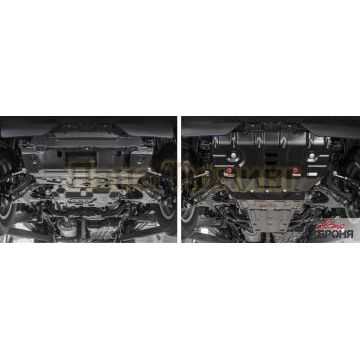 Комплект защит радиатор + картер + КПП + РК сталь АвтоБроня для Lexus GX 460, V - 4.6 2013-/Lexus GX 460, V - 4.6 2009-2013/Toyota Land Cruiser 150 Prado, V - 2.7; 3.0d; 4.0; 2.8d 2013-2017/Toyota Land Cruiser 150 Prado, V - 2.7; 2.8d; 4.0 2017-/Toyota Land Cruiser 150 Prado, V - 2.7; 3.0d; 4.0; 2.8d 2009-2013