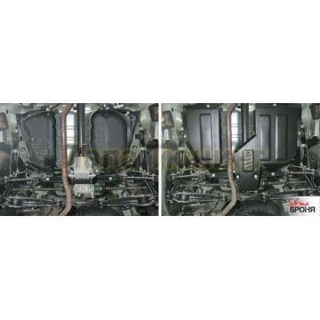 Защита топливного бака и редуктора Автоброня для 2,0 и 2,4 сталь 2 мм для Mitsubishi ASX/Outlander 2010-