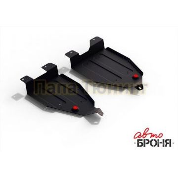 Защита топливного бака сталь АвтоБроня для Nissan Murano, V - 3.5 2009-2016/Nissan Murano, V - 3.5 2016-