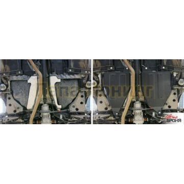 Защита топливного бака сталь АвтоБроня для Nissan Murano, V - 3.5 2009-2016/Nissan Murano, V - 3.5 2016-