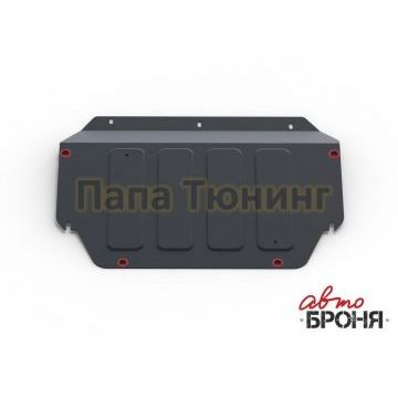 Защита картера + КПП сталь 2 мм АвтоБРОНЯ для Hyundai Verna, V - 1.4 2006-2010/Kia Rio, V - 1.4 2005-2011