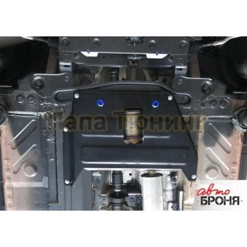 Защита кислородного датчика АвтоБРОНЯ сталь 2 мм для Nissan Terrano, V - 1.6; 2.0; полный привод; 2014-