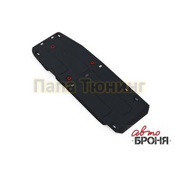 Защита топливного бака сталь 2 мм АвтоБРОНЯ для Ssang Yong Actyon Sport , V-все 2012-/Ssang Yong Kyron, V - 2.0d; 2.3 2007-2015/Ssang Yong Rexton, V - 2.7d; 3.2 2007-2012/Ssang Yong Rexton, V - 2.7d; 3.2 2012-2017