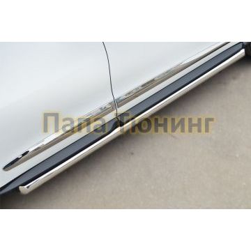 Пороги труба d57 вариант 1 РусСталь для Infiniti QX60/JX35 2012-2016