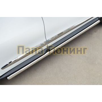 Пороги труба d57 вариант 3 РусСталь для Infiniti QX60/JX35 2012-2016