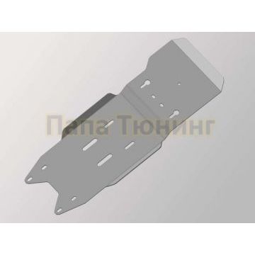 Защита КПП и раздатки (алюминий) 4мм ТСС для Infiniti EX (2.5, 3.5, 3.7) 2007-2013/Infiniti G37 седан 2007-/Infiniti Q70 (3.7) 2015-2018