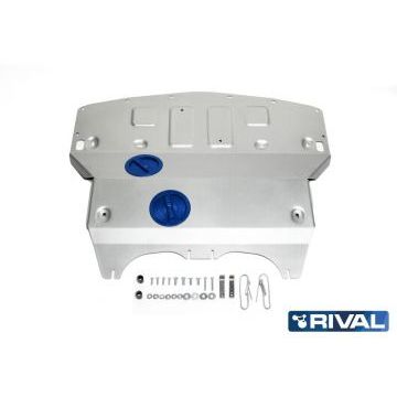 Защита картера алюминий Rival для Infiniti Q50, V - 2.0 2017-/Infiniti Q50, V - 2.0; 3.5 Hybrid 2013-2017/Infiniti Q60, V - 3.0 (405л.с); полный привод 2017-