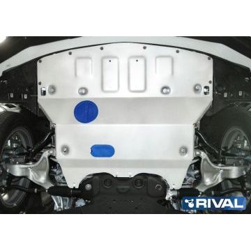 Защита картера алюминий Rival для Infiniti Q50, V - 2.0 2017-/Infiniti Q50, V - 2.0; 3.5 Hybrid 2013-2017/Infiniti Q60, V - 3.0 (405л.с); полный привод 2017-