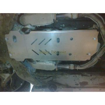 Защита КПП (алюминий) 4мм ТСС для Infiniti Q50 (3.0) 2015-/Infiniti Q60 (3.0) 2016-