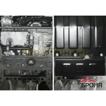 Защита электродвигателя рулевой рейки сталь АвтоБроня для Volkswagen Crafter, V - 2.0TDI(140л.с.); V - 2.0TDI(177л.с.); МКПП; передний привод 2017-/Man TGE 3.180, V - 2.0TDI(177л.с.); МКПП; передний привод 2017-