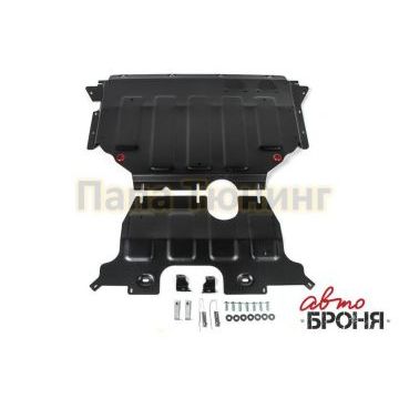 Защита картера и КПП Автоброня для 2,0 сталь 2 мм из 2-х частей на 4х4 для Volkswagen Teramont 2018-