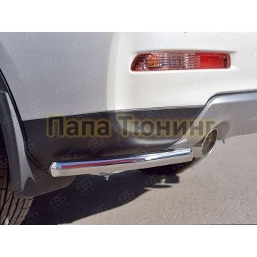Защита задняя уголки d42 РусСталь для Infiniti QX50 2016-2017