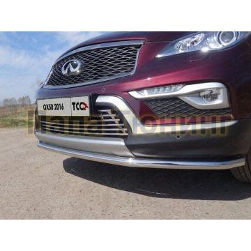 Накладка решётки радиатора 12 мм ТСС для Infiniti QX50 2016-2017