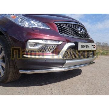 Накладка решётки радиатора лист ТСС для Infiniti QX50 2016-2017