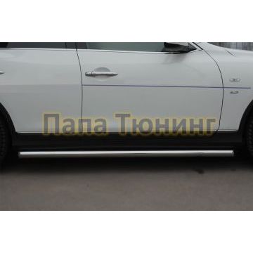 Пороги труба d57 РусСталь для Infiniti QX50 2014-2016
