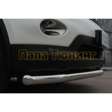 Защита переднего бампера d57 РусСталь для Infiniti QX50 2014-2016