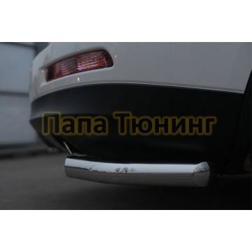 Защита задняя уголки d57 РусСталь для Infiniti QX50 2014-2016