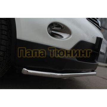 Защита переднего бампера d42 РусСталь для Infiniti QX50 2014-2016