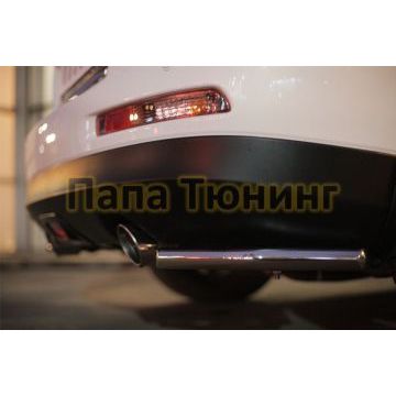 Защита задняя уголки d42 РусСталь для Infiniti QX50 2014-2016