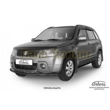 Защита переднего бампера 57 мм Slitkoff для Chery Tiggo T11 2005-2014