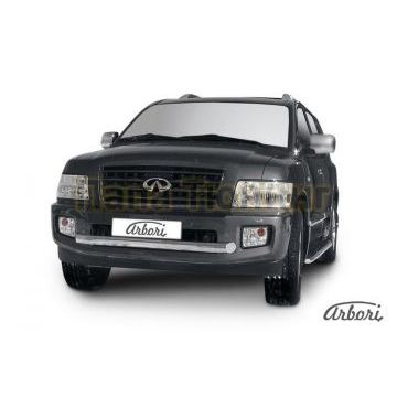 Защита переднего бампера 76 мм Slitkoff для Infiniti QX56 2004-2010 Защита переднего бампера 76 мм Slitkoff для Infiniti QX56 2004-2010