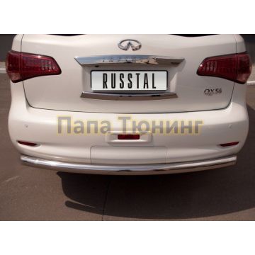 Защита заднего бампера d76 РусСталь для Infiniti QX56 2010-2013 Защита заднего бампера d76 РусСталь для Infiniti QX56 2010-2013