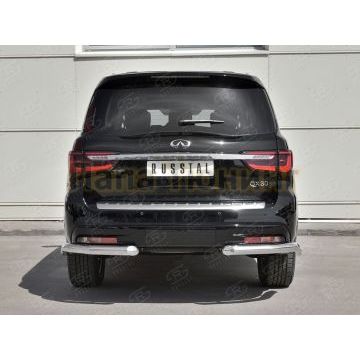 Защита задняя уголки d76 секции для Infiniti QX80 2018-