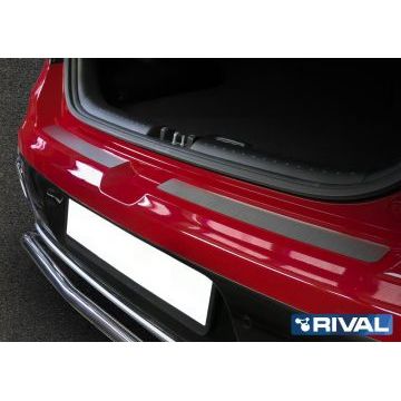 Накладка на задний бампер Rival для Kia Soul 2016-