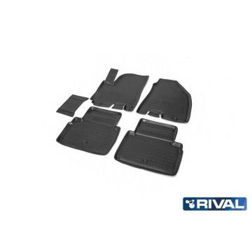 Коврики салона Rival полиуретан 5 штук для JAC S5 Eagle 2013-2019